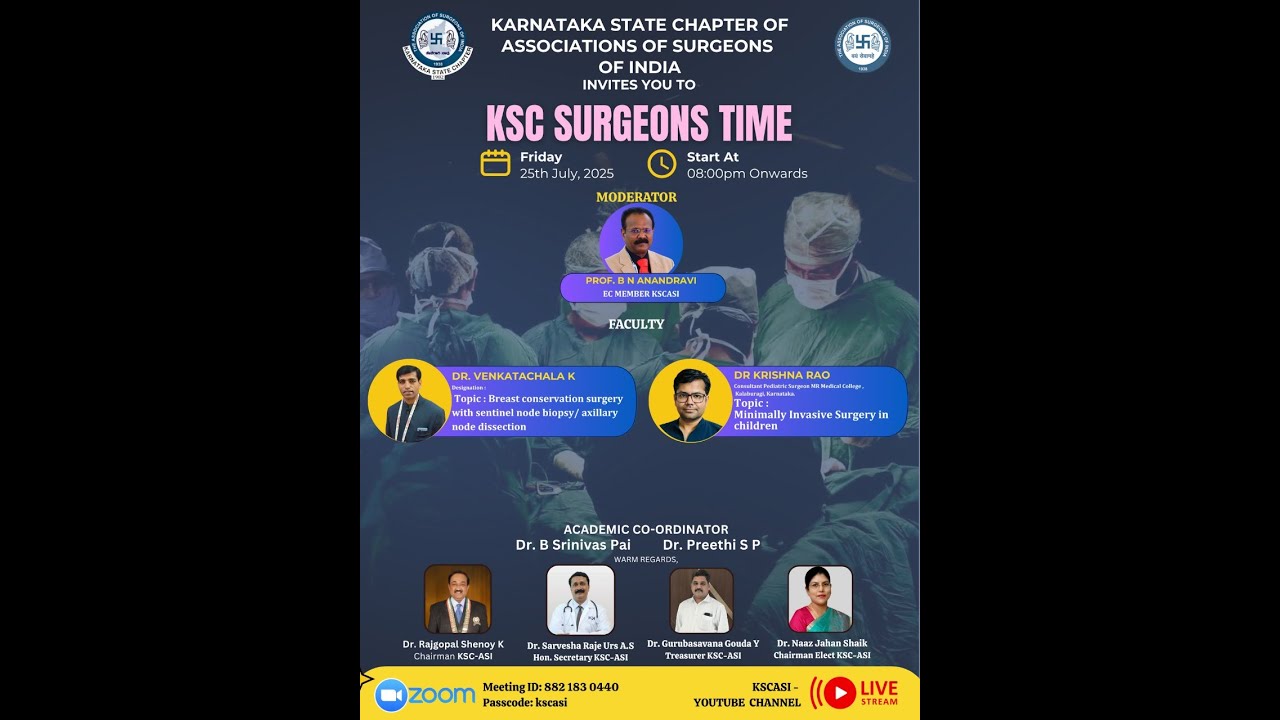 KSCASI WEBINAR – KSC SURGEON'S TIME